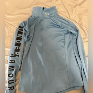 blue under armor quarter zip